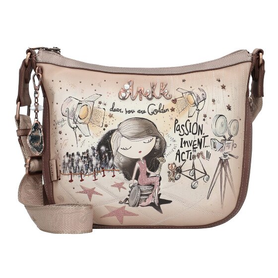 Anekke Hollywood Bolsa de hombro 28 cm con pliegue de expansión