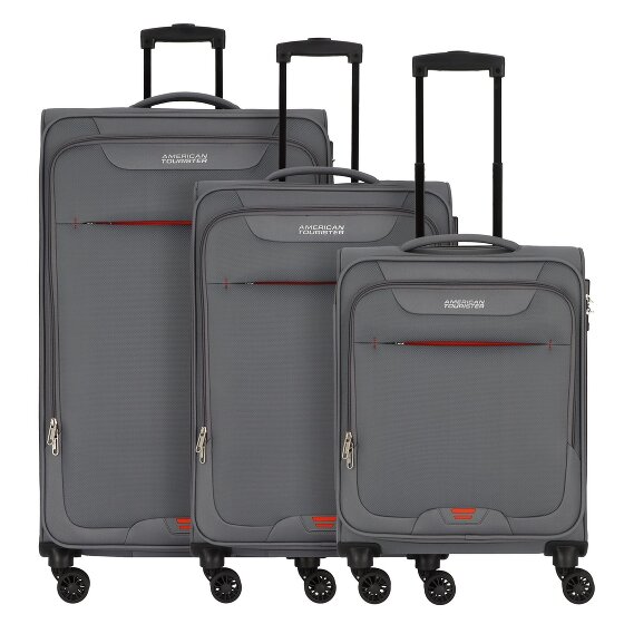 American Tourister Street Roll 4 ruedas Juego de maletas 3 piezas con pliegue de expansión