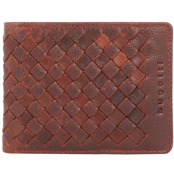 bugatti Cartera de piel tejida 11 cm