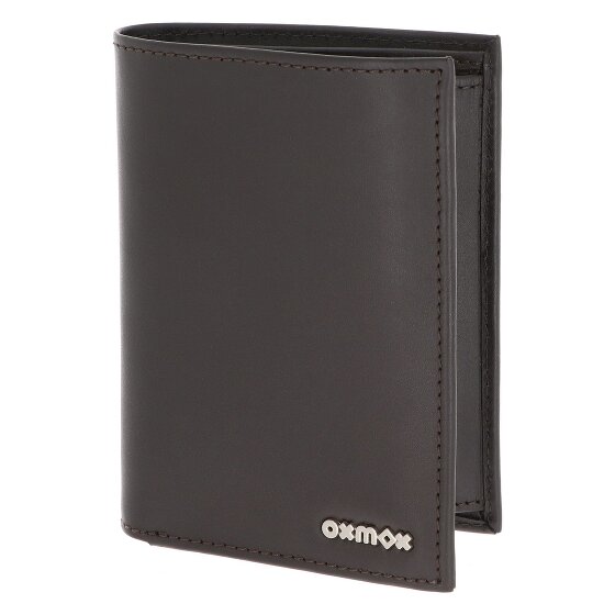 oxmox Leather Cartera Bloqueo RFID Piel natural 10 cm