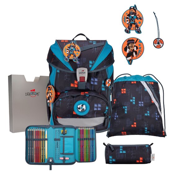 DerDieDas Juego de mochilas escolares ErgoFlex 5pcs.