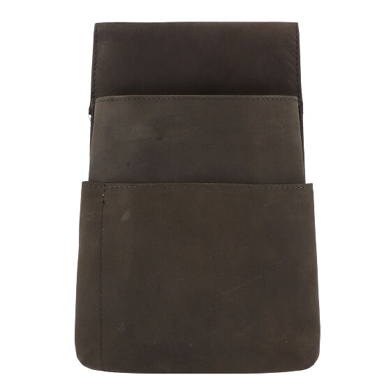 Alassio Cartera de camarero riñonera de cuero 10 cm