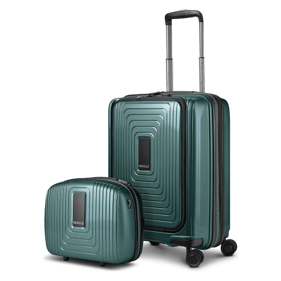 Redolz Juego de maletas Essentials 14 2 pzs. trolley de cabina con plegado extensible + neceser