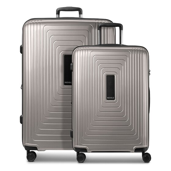 Redolz Essentials 14 4 ruedas Set de maletas 2 piezas Con fuelle expandible