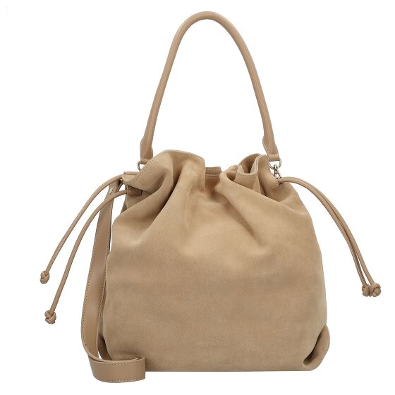 Hey Marly Cool Companion Suede Bolso bucket Piel natural 38 cm