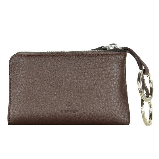 AIGNER Estuche para llaves Northern Light de cuero de 11,5 cm