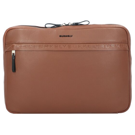 Burkely Bolsa para portátil Bold Bobby de cuero con compartimento para portátil de 39 cm