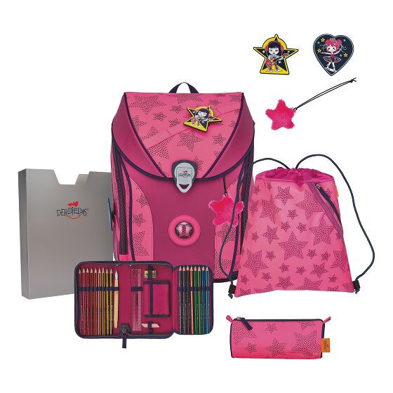DerDieDas ErgoFlex Max Superflash Juego de mochilas escolares 5 piezas