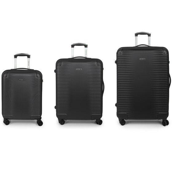 Gabol Balance XP 4 ruedas Juego de maletas 3 piezas con pliegue de expansión