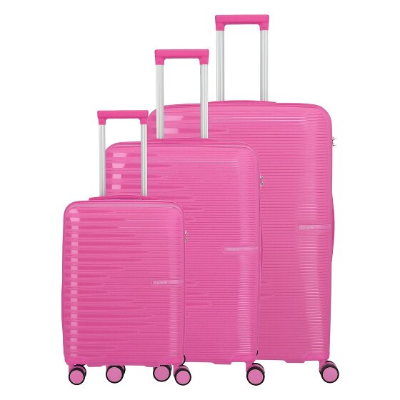 Travelite Pacific 4 ruedas Set de maletas 3 piezas