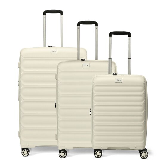 d&n Travel Line 4700 4 ruedas Juego de maletas 3 piezas con pliegue de expansión
