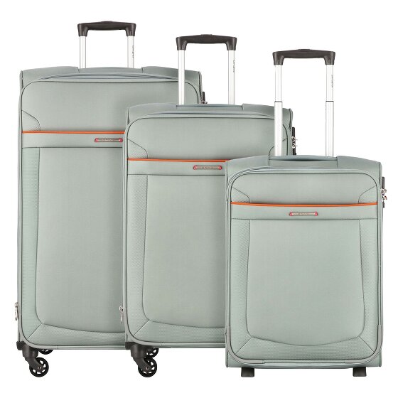 Samsonite Juego de maletas Anafi de 4 ruedas, 3 piezas con plegado extensible, superligeras