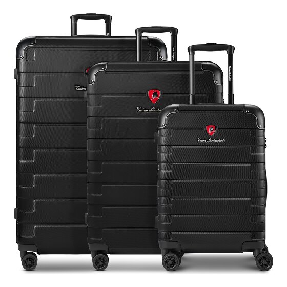 Tonino Lamborghini Tonino Lamborghini Milano Trolley 3-SET con pliegue extensible y Maleta XL