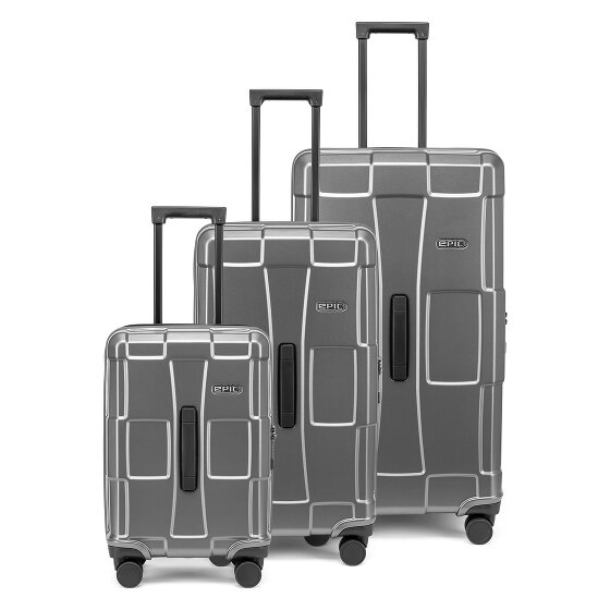 Epic Crate Trunks 4 ruedas Set de maletas 3 piezas