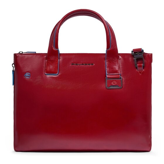 Piquadro Blue Square Bolsa de compras Piel 38 cm Compartimento para el portátil con pliegue de expansión