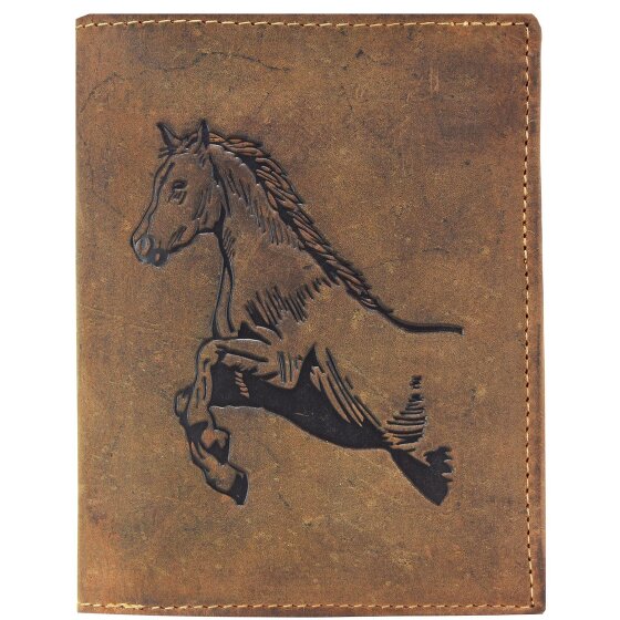 Greenburry Cartera Vintage Piel de Caballo 9,5 cm