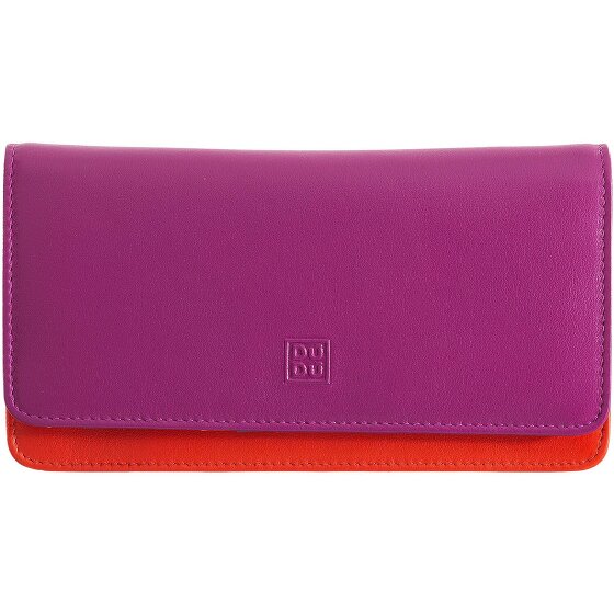 DuDu Billetera de cuero RFID 17,5 cm