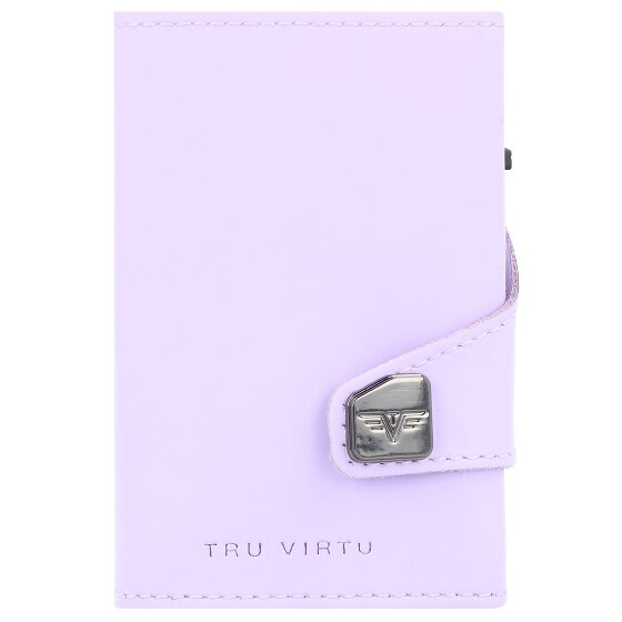 Tru Virtu Funda para tarjetas de crédito Click & Slide Cartera de piel RFID 6,5 cm