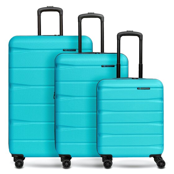 Franky Juego de maletas Munich 4.0 de 4 ruedas, 3 piezas con plegado extensible