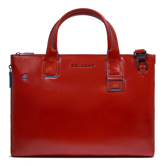 Piquadro Blue Square Bolsa de compras Piel 38 cm Compartimento para el portátil con pliegue de expansión