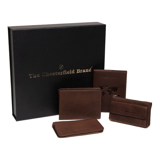 The Chesterfield Brand Set de regalo de 4 carteras de piel de 12 cm