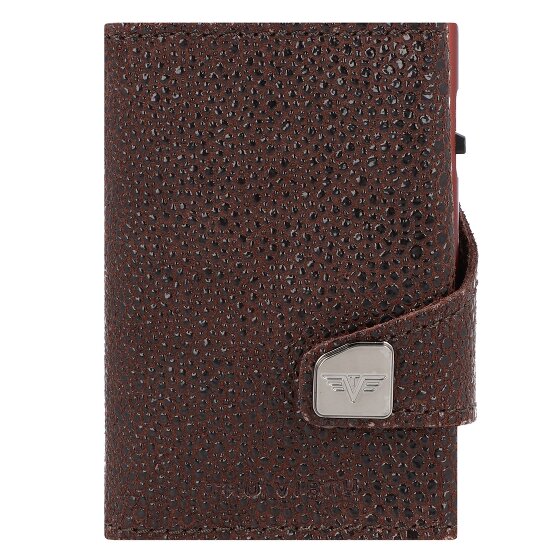 Tru Virtu Funda para tarjetas de crédito Click & Slide Cartera de piel RFID 6,5 cm