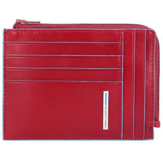Piquadro Funda cuadrada azul para tarjetas de crédito RFID Piel 12 cm