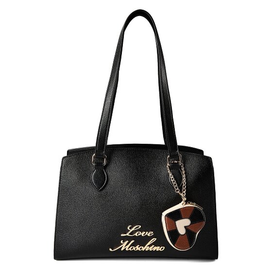 Love Moschino Heart Charm Bolsa de hombro Piel 35 cm