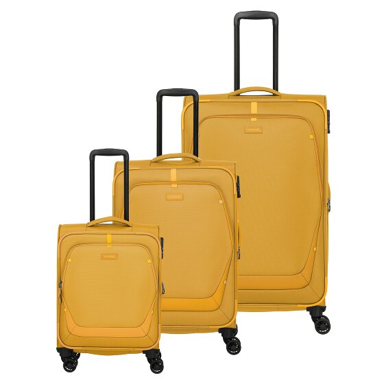 Travelite Umbria 4 ruedas Juego de maletas 3 piezas con pliegue de expansión