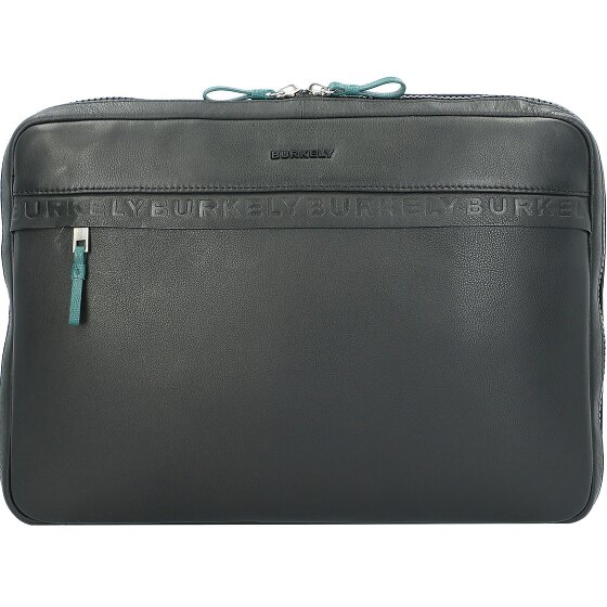 Burkely Bolsa para portátil Bold Bobby de cuero con compartimento para portátil de 39 cm
