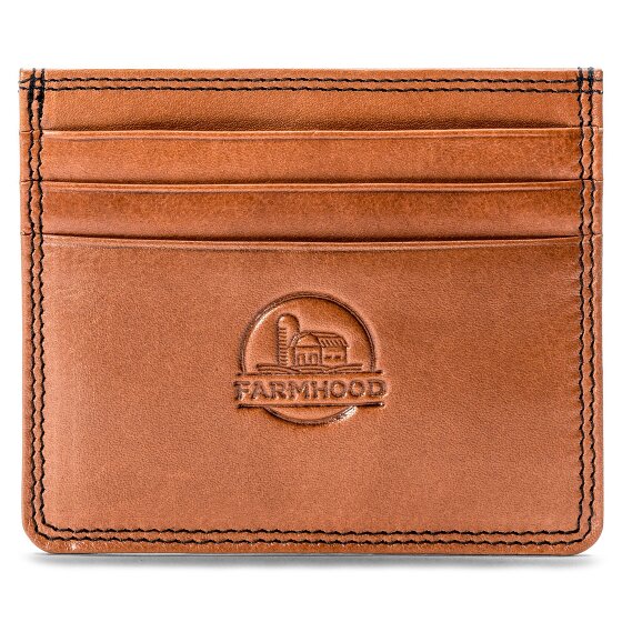 Farmhood Memphis Estuche para tarjetas de crédito Bloqueo RFID Piel natural 10 cm
