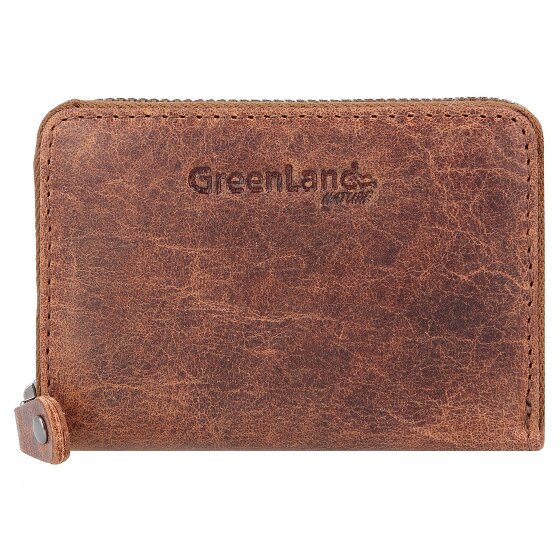 Greenland Nature Estuche para tarjetas de crédito Montana de cuero RFID 10,5 cm