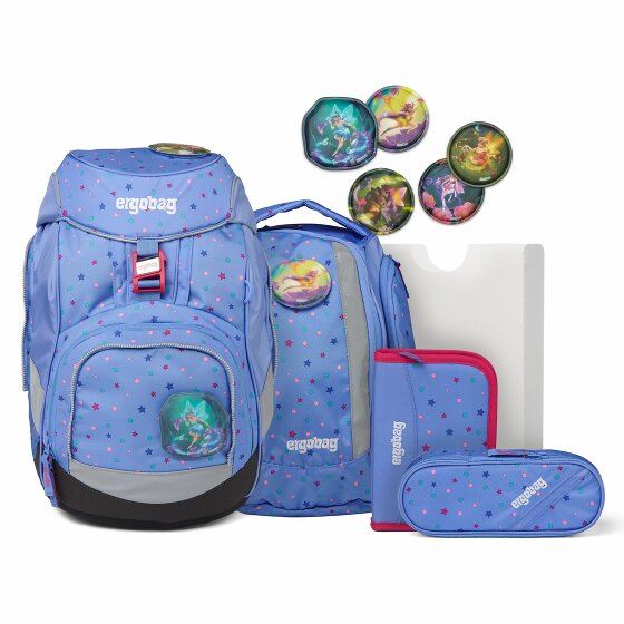 Ergobag Set de mochilas escolares 6pcs incl. Klettie Set