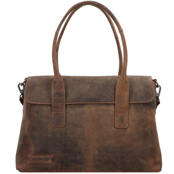 Plevier Retro Lamarr Bolsa de hombro Piel 45 cm Compartimento para el portátil