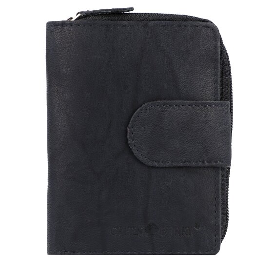 Greenburry Billetera básica de cuero RFID 9 cm