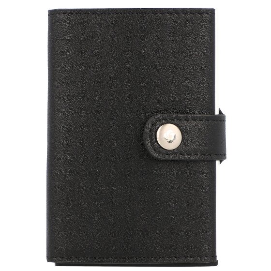 Samsonite Estuche para tarjetas de crédito Alu Fit de cuero RFID 6,5 cm