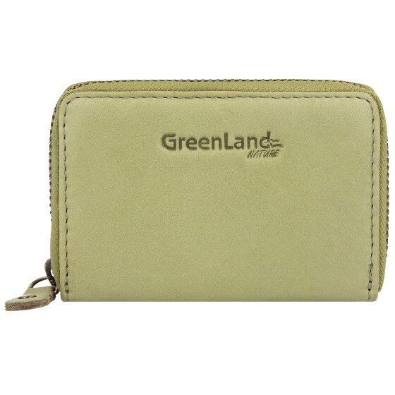 Greenland Nature Estuche para tarjetas de crédito de cuero RFID 10,5 cm