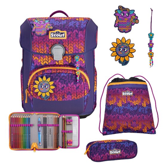 Scout Neo Exklusiv Superflash Juego de mochilas escolares 4 piezas