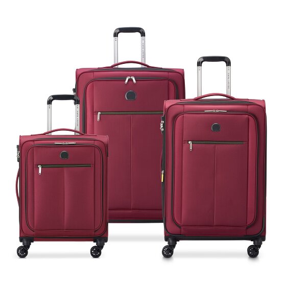Delsey Paris Pin Up 6 4 ruedas Juego de maletas 3 piezas con pliegue de expansión
