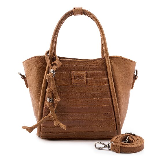FredsBruder Layer Bolsa de hombro Mini Bag Piel natural 17 cm