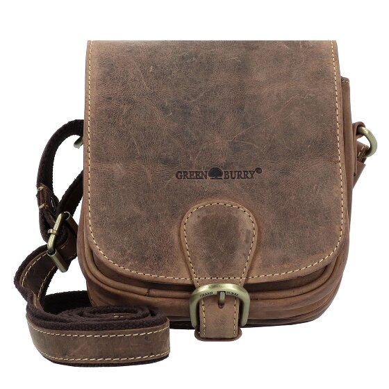 Greenburry Bolsa de hombro vintage de cuero de 16 cm