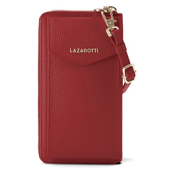 Lazarotti Bologna Cartera de piel con cremallera Funda para teléfono móvil Piel 19 cm