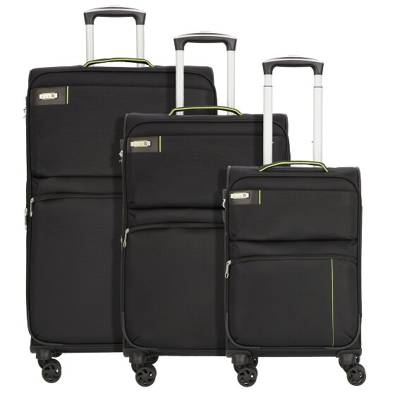 d&n Travel Line 6704 Juego de maletas de 4 ruedas 3pcs.