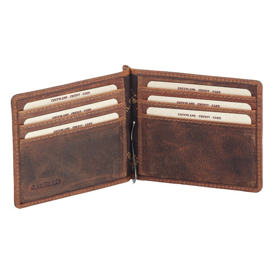 Greenland Nature Montana Billetera Dollar Clip Cuero 11.5 cm