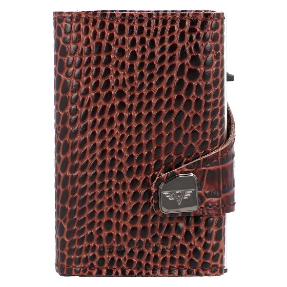 Tru Virtu Funda para tarjetas de crédito Click & Slide RFID Piel 6,5 cm