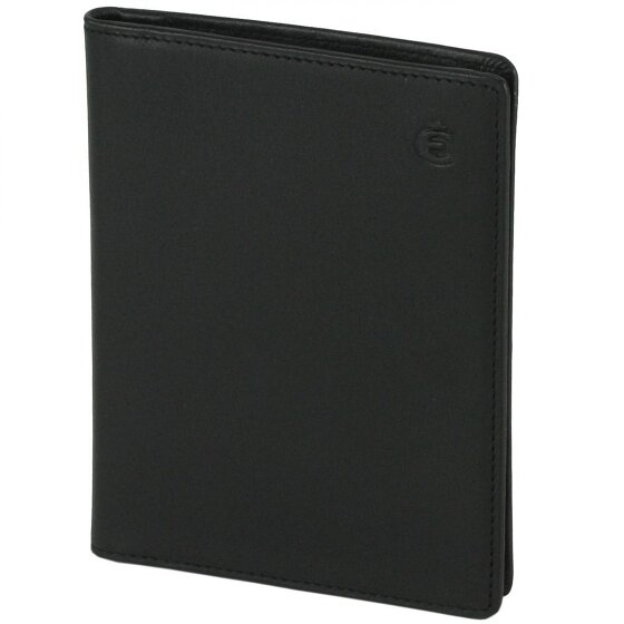 Esquire Funda de identificación de cuero con logotipo 9 cm