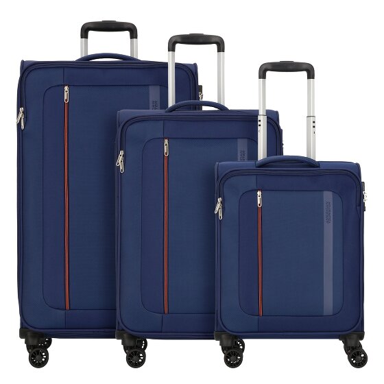 American Tourister Blazing Ride 4 ruedas Juego de maletas 3 piezas con pliegue de expansión