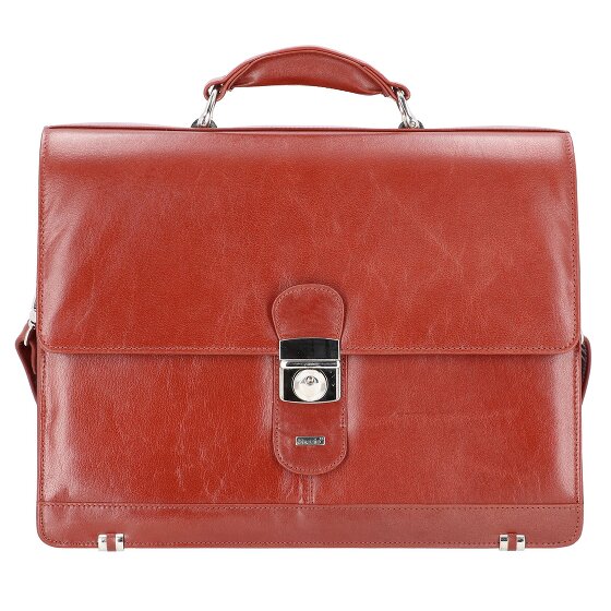 Alassio Mocca maletín de cuero 38 cm compartimento para portátil
