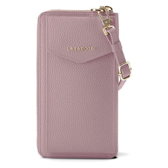 Lazarotti Bologna Cartera de piel con cremallera Funda para teléfono móvil Piel 19 cm