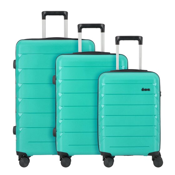 d&n Travel Line 4100 4 ruedas Juego de maletas 3 piezas
